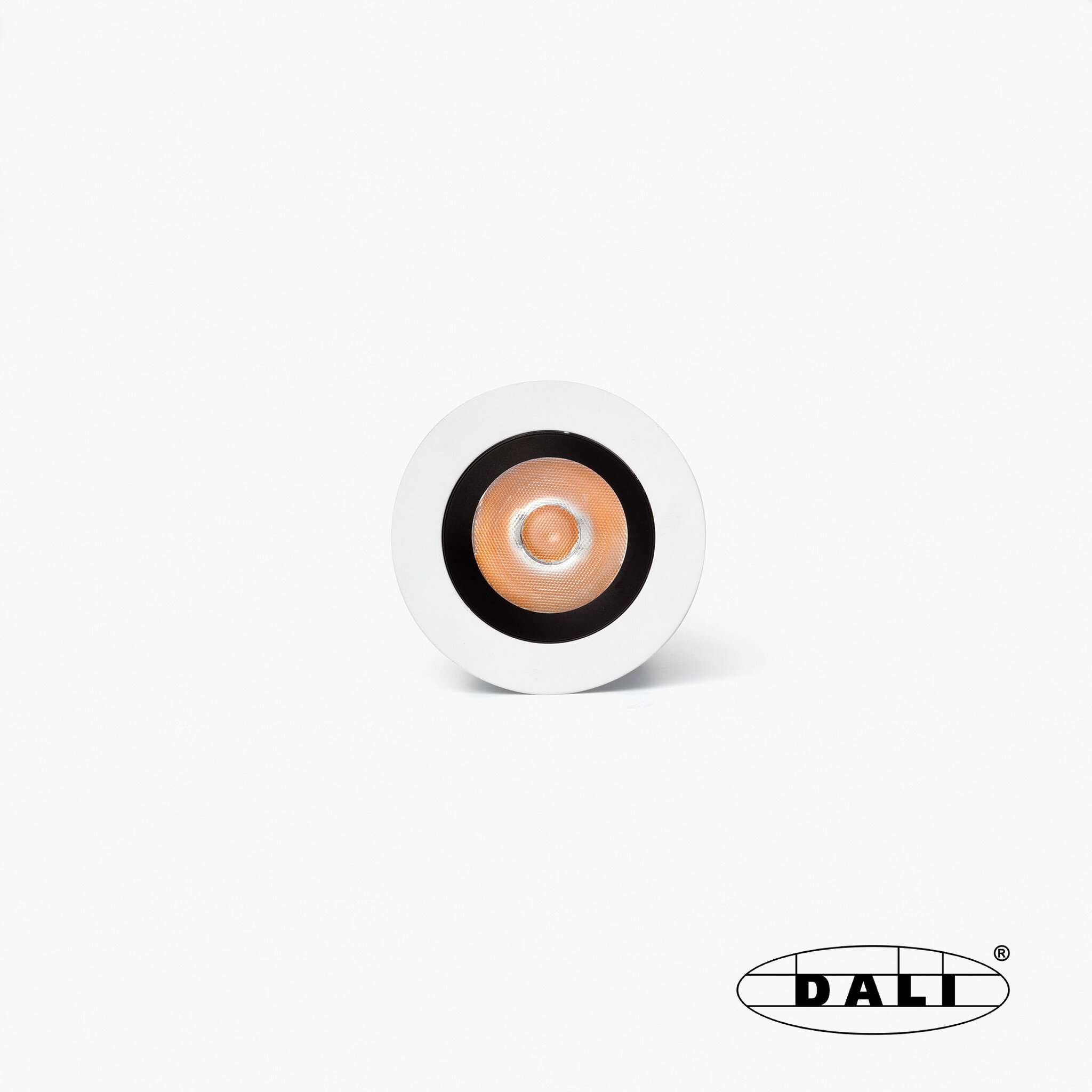 uNO downlight empotrable blanco/negro 8W 11° 2700K CRI90 DALI