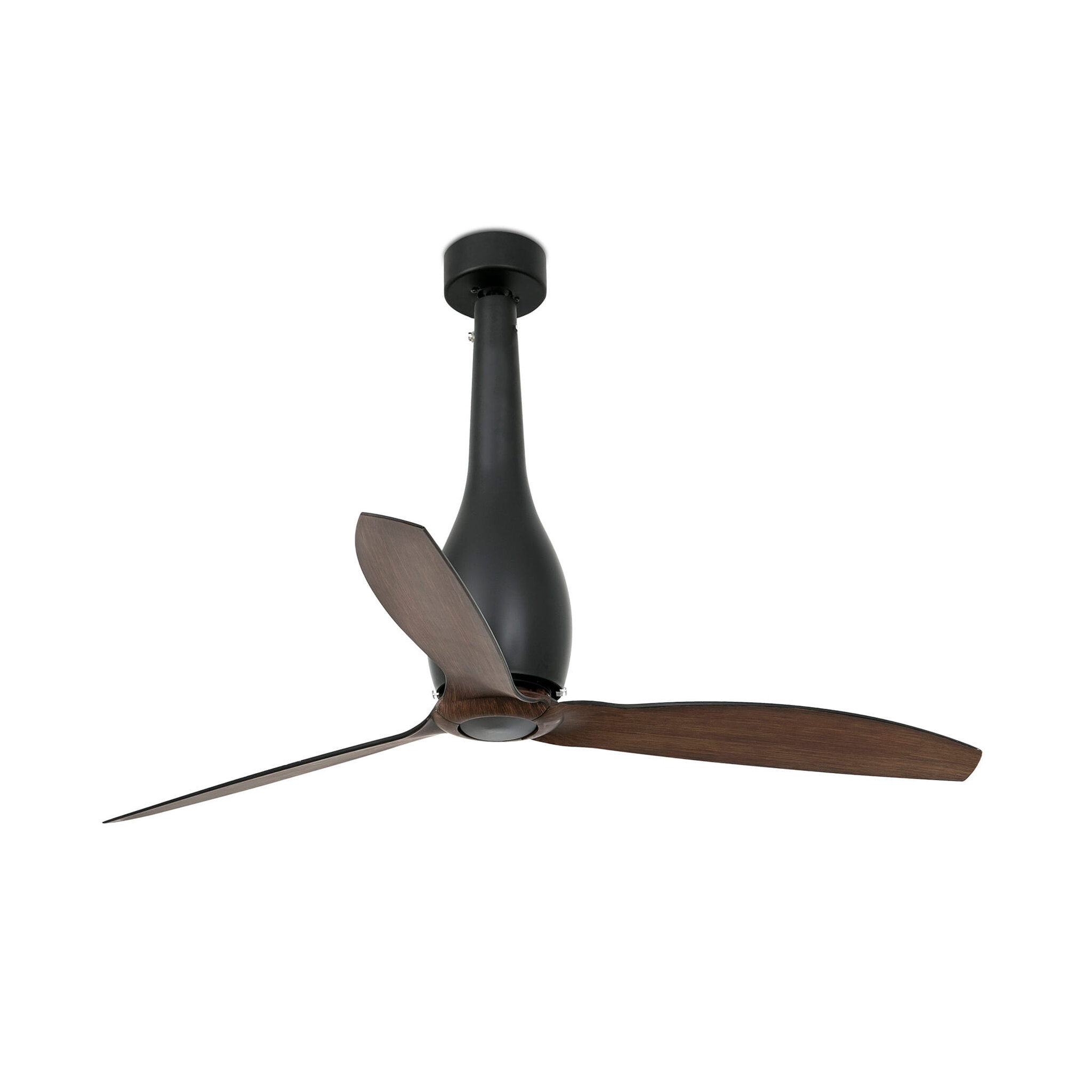 eTERFAN M Ventilador negro mate/madera DC