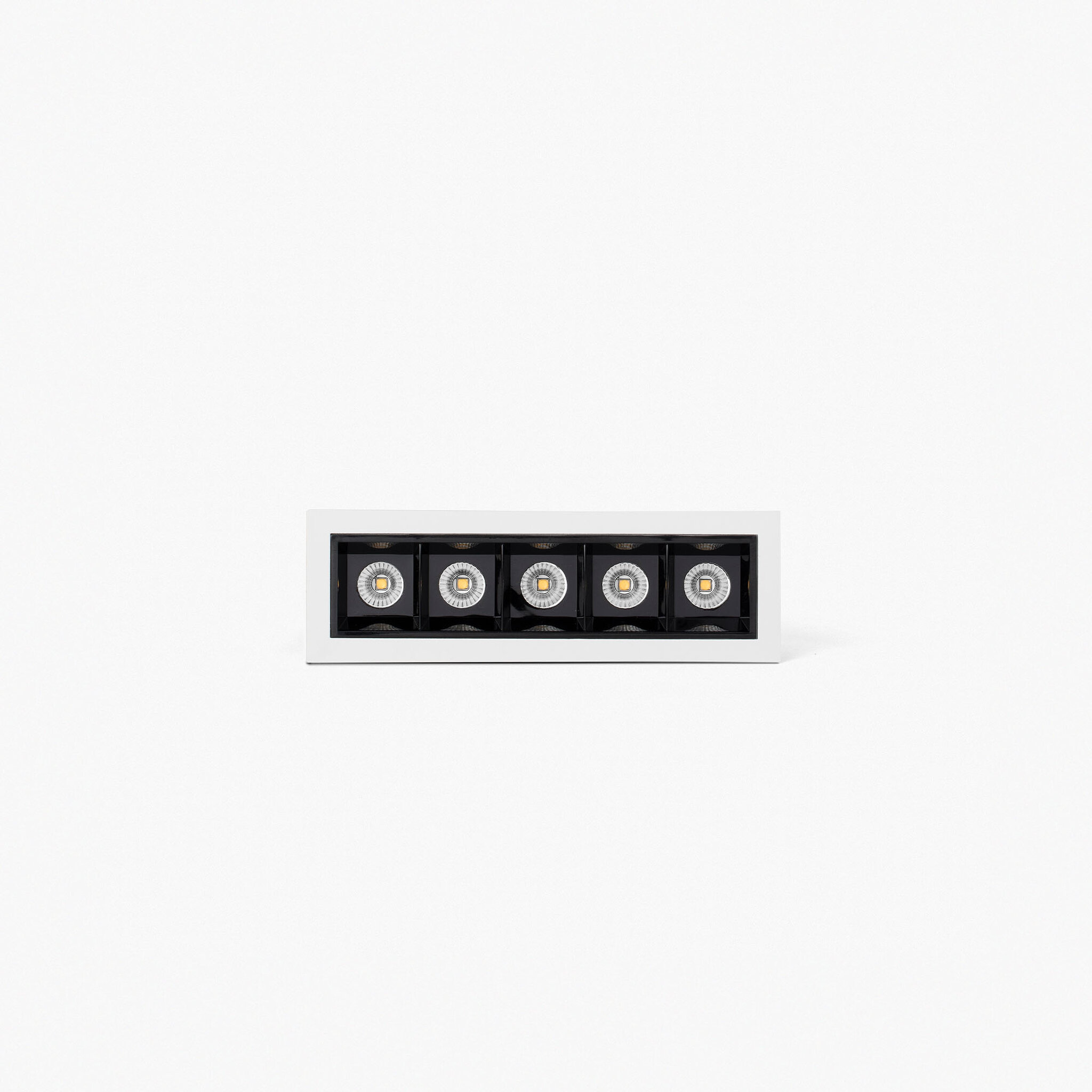 tROOP empotrable 5x2W blanco-negro 36° 3000K CRI90
