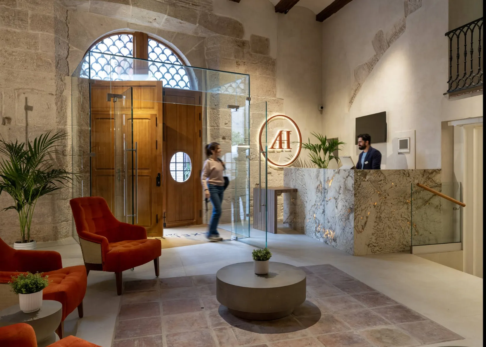 Réception de l’Axel Hotel Valencia