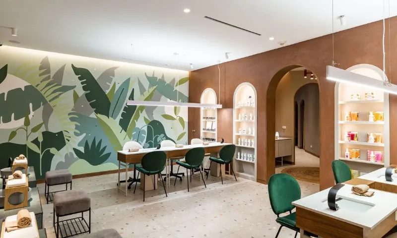 diseño iluminación - zona manicure