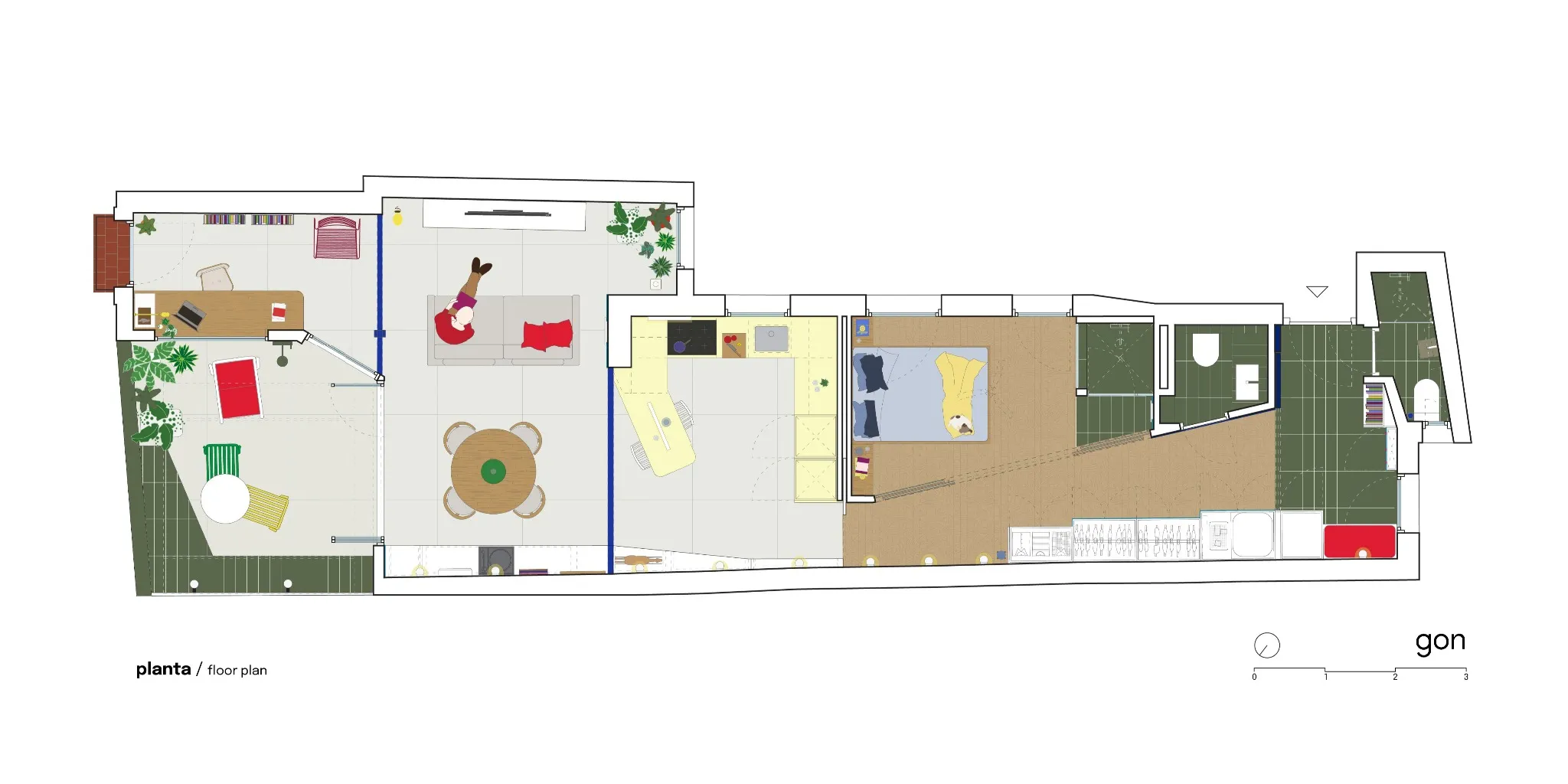 Grundriss von Casa JAM