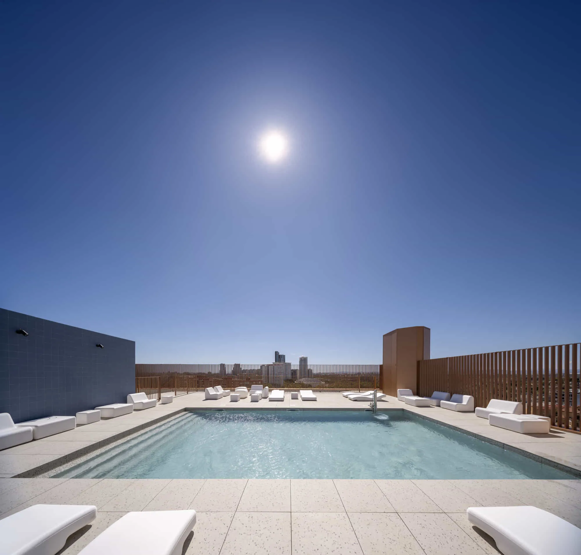 Swimming pool of the student residence