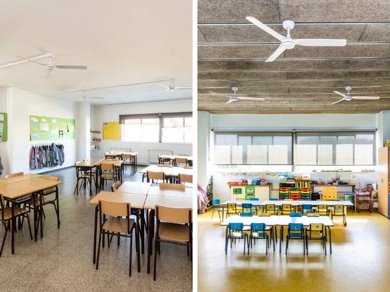 ventiladores-techo-esenciales-escuelas